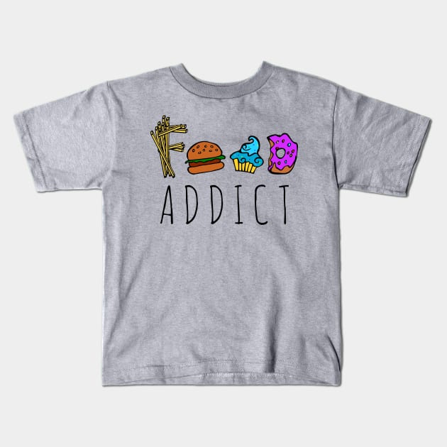 food addict Kids T-Shirt by FandomizedRose